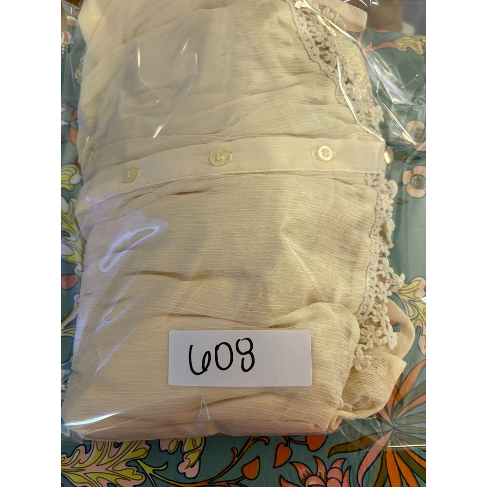 Coco & Jameson Sheer Lace Boho Cottagecore Duster Dress Festival - Picture 8 of 8